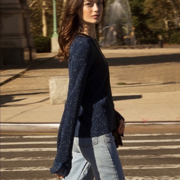 NEW White + Warren metallic sweater size medium - Picture 2 of 7